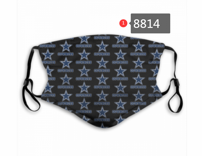 Dallas Cowboys #5 Dust mask with filter->nfl dust mask->Sports Accessory